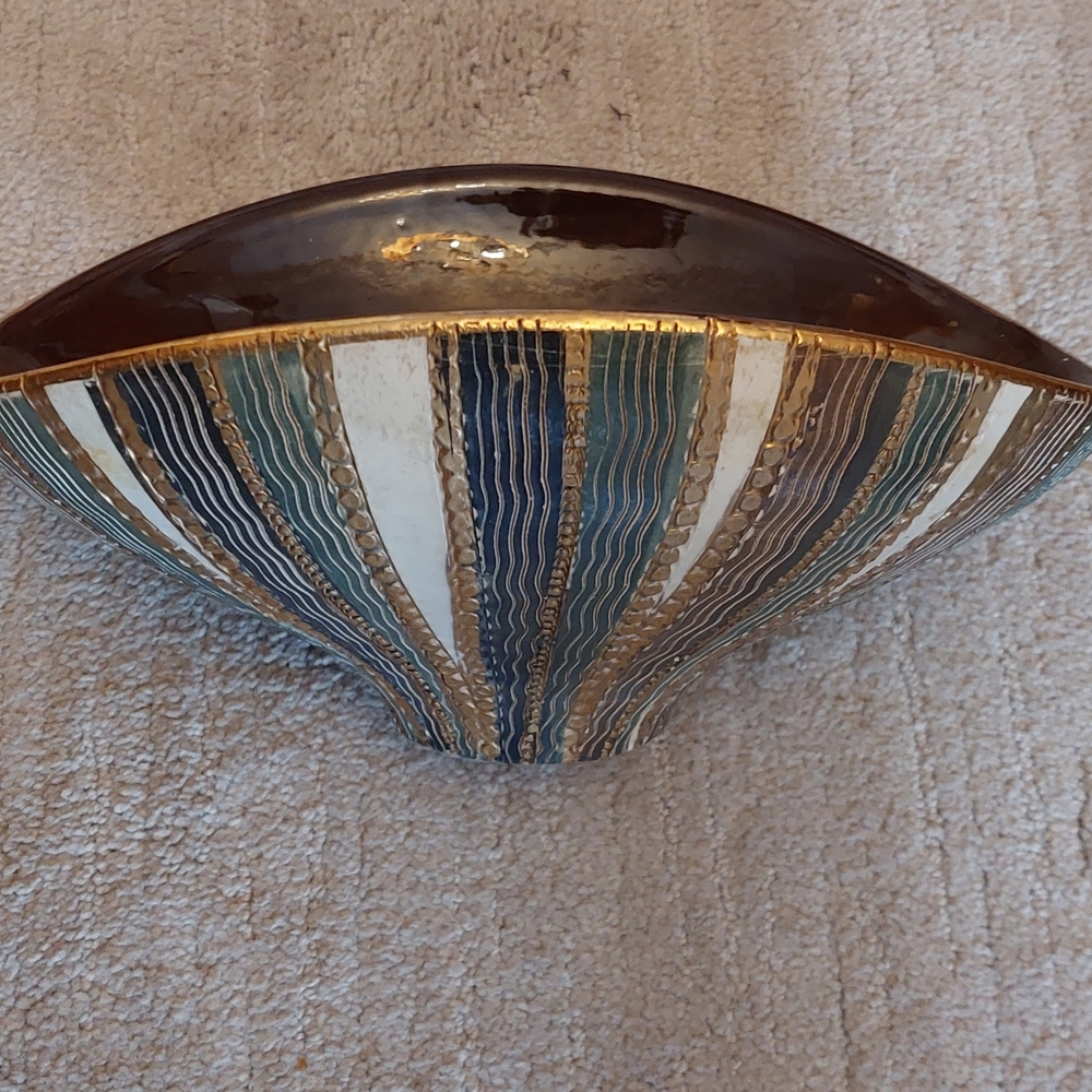 Vtg Bitossi Italy Aldo Londi Seta 3704 Bowl MCM Sgraffito Pottery